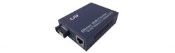 10/100/1000M 1 fiber port and 1 rj45 utp port single fiber media converter