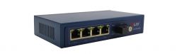 10/100/1000M 1 1.25G fiber port and 4 10/100M Ethernet ports single fiber Fiber Optic Switch