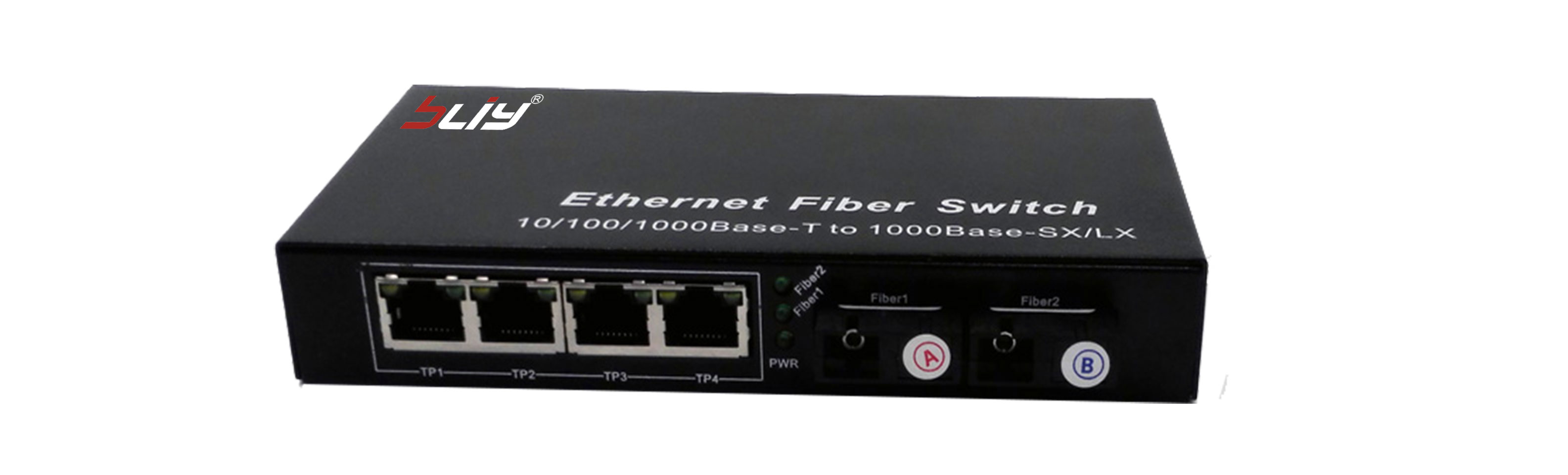 10/100/1000M 2 1.25Gbps fiber ports and 4 10/100/1000Mbps Ethernet ports single fiber Fiber Optic Switch