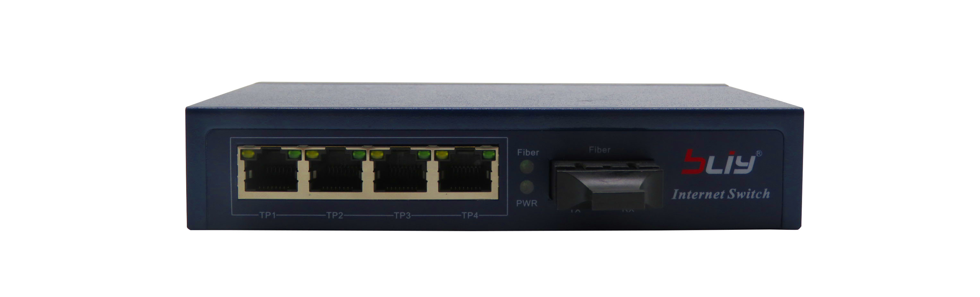 1 1.25G fiber port and 4 10/100M Ethernet ports dual fiber single mode poe Switch