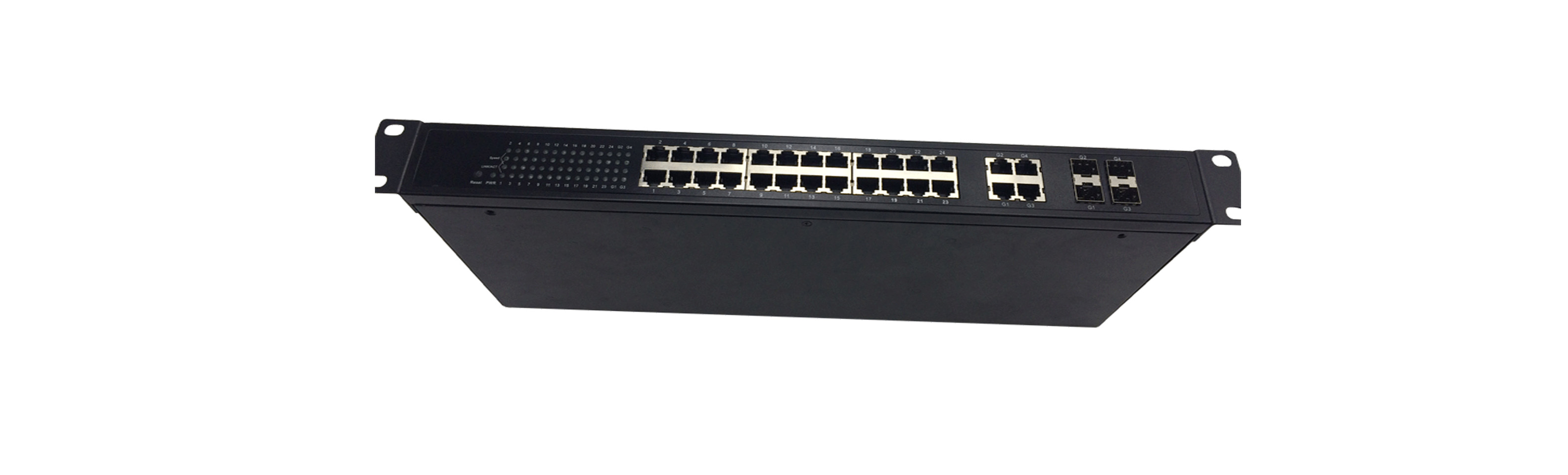 10/100/1000M 4 1.25G SFP fiber ports 24 10/100M Ethernet ports SFP switch