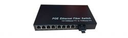 10/100M 1 fiber port 8 POE port dual fiber POE switch