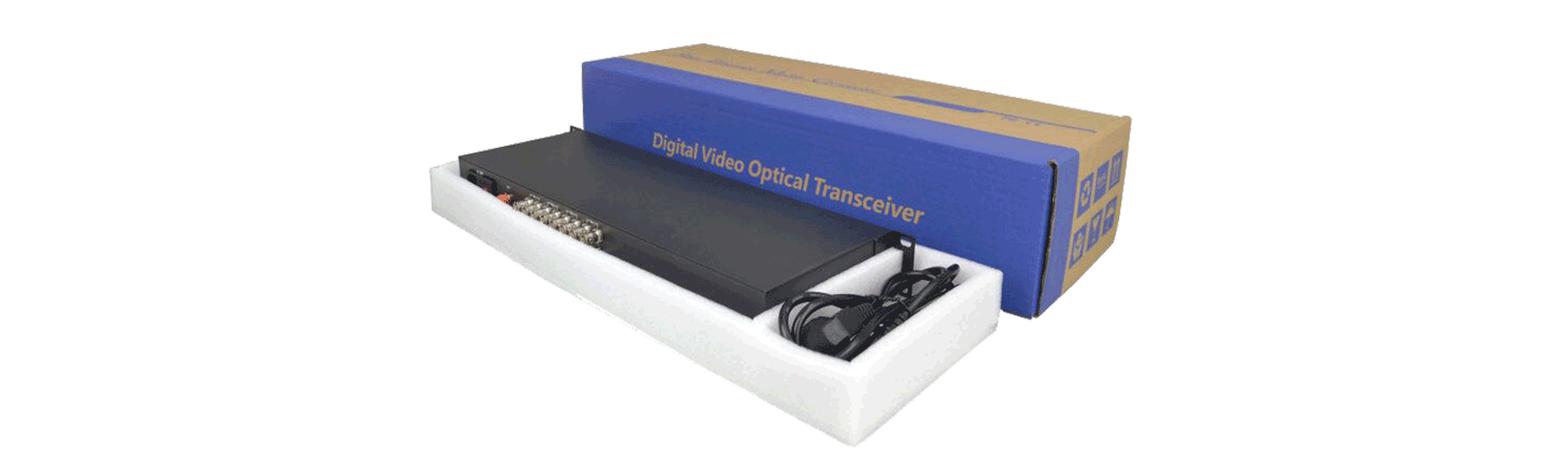 8-Ch HD-SDI Unidirectional Fiber Optic Transmitter/Receiver