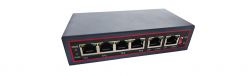 100M 4+2 POE Switch with 2 uplink and 4 10/100M POE