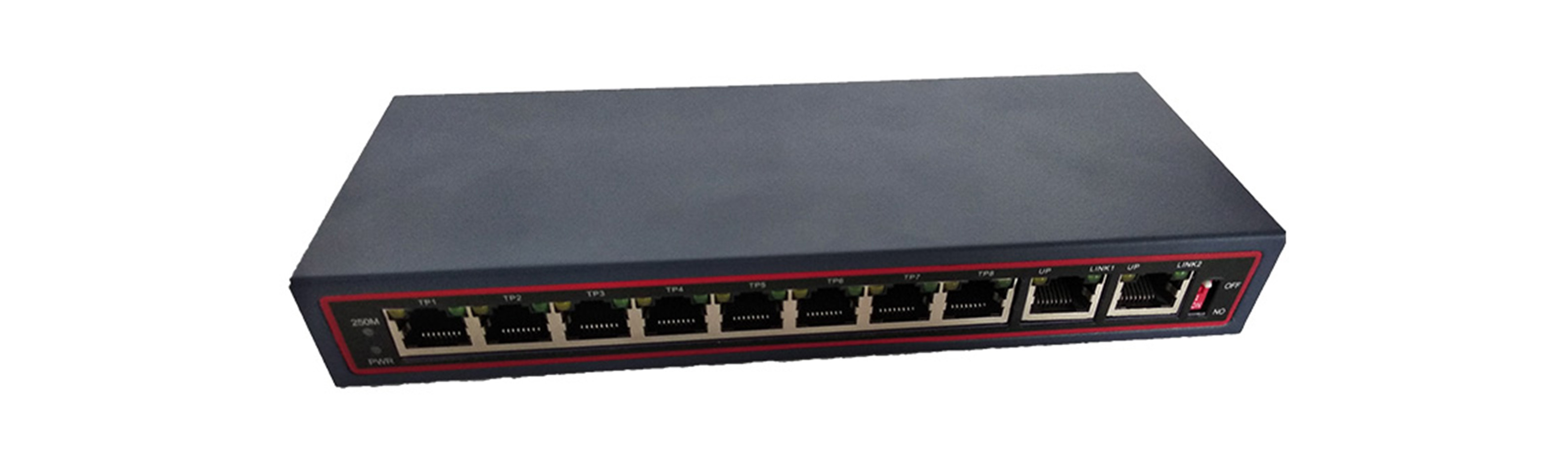 100M 8+2 POE Switch with 2 uplink and 8 10/100M POE