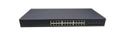 L3 sfp snmp network optical switches 24 rj45 4 SFP switch layer 3 sfp managed switch fiber with RSTP, web management, SNMP, VLAN