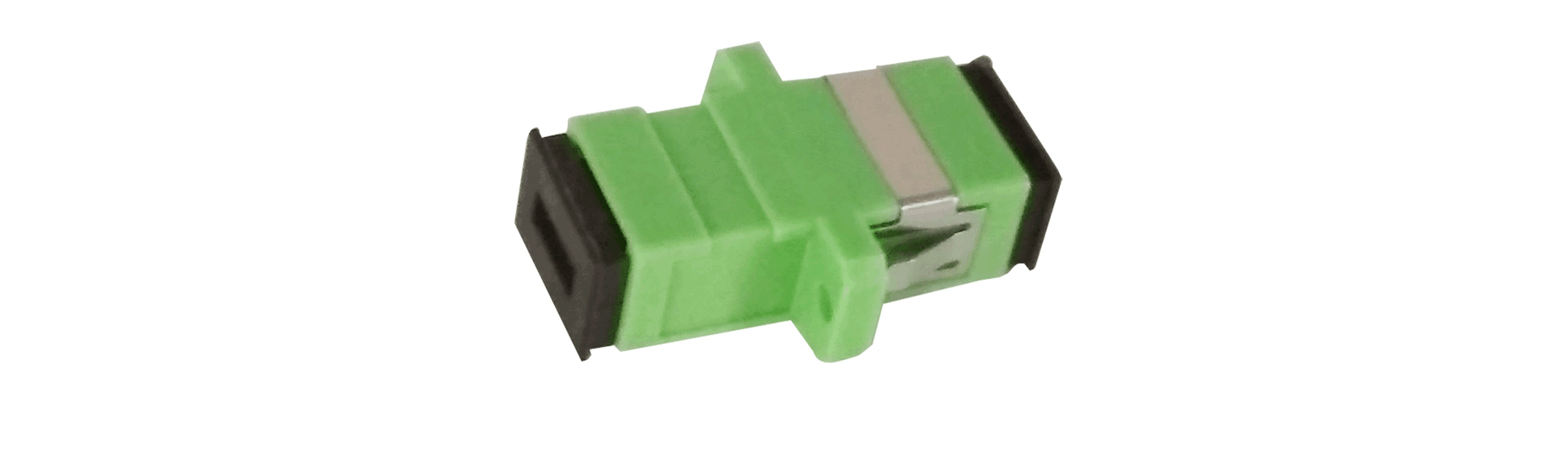 New Carrier-Class Fiber Optic Connector Adapter SC SM Flange Singlemode Simplex SC-SC Coupler Green