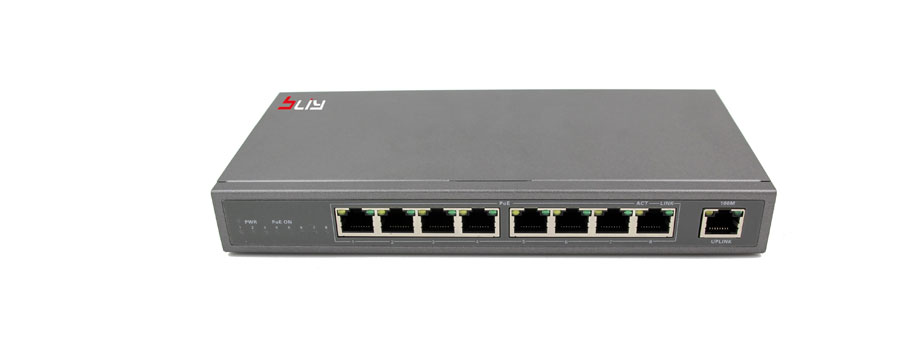 10/100M 9 ports high quality  POE switch