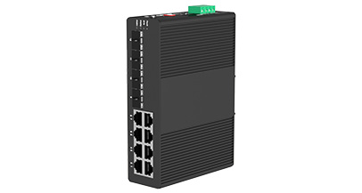 Industrial-grade fully managed gigabit 4 optical and 8-electric SFP switches