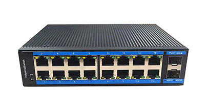 Industrial-grade 2-optical 16-electric POE switch