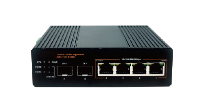 Industrial-grade managed Gigabit 2-optical-4-electrical SFP switch