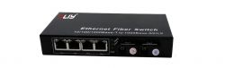 10/100/1000M 2 1.25G fiber ports and 4 10/100M Ethernet ports dual Fiber Optic Switch