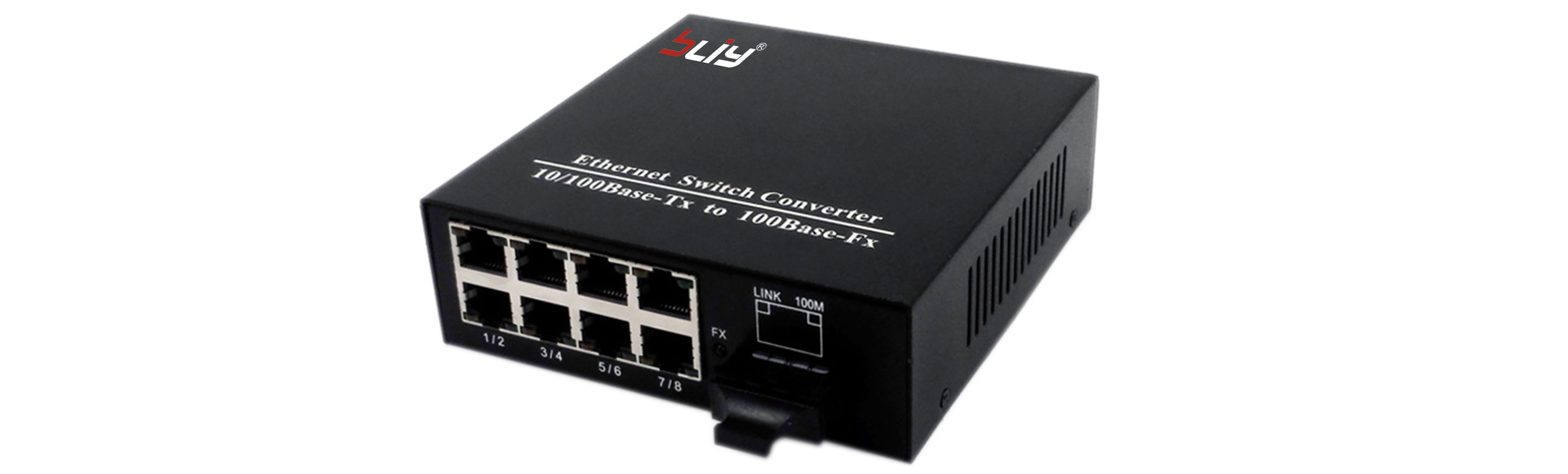 10/100M 1 fiber port and 8 Ethernet ports dual fiber Fiber Optic Switch