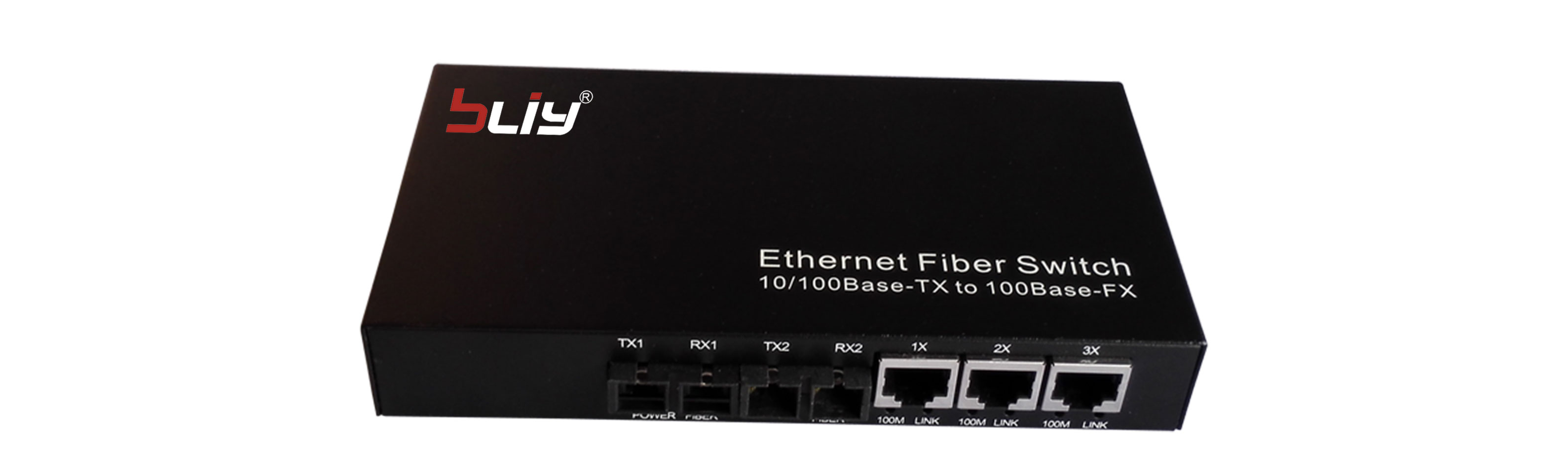 10/100M  2 fiber ports and 3 Ethernet ports dual fiber Fiber Optic Switch