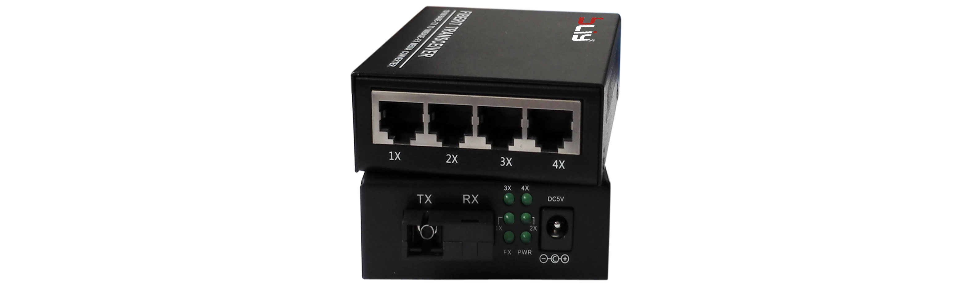 10/100/1000M 1 fiber port and 4 Ethernet ports single fiber Fiber Optic Switch