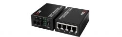 10/100/1000M 1 fiber port and 4 Ethernet ports dual fiber Fiber Optic Switch