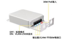 百兆一分三AI POE中继器